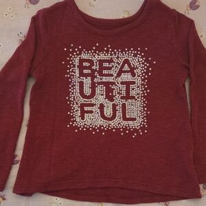 Beautiful Maroon Kids Long Sleeve Top